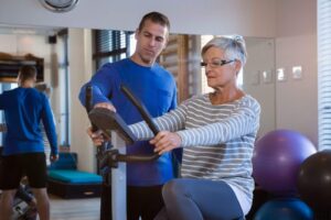 woman exercising